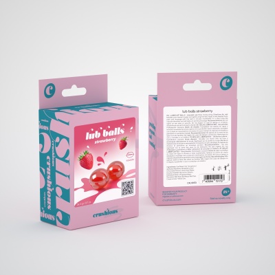 BOLINHAS EXPLOSIVAS LUBRIFICANTES COM SABOR A MORANGO LUB BALLS CRUSHIOUS
