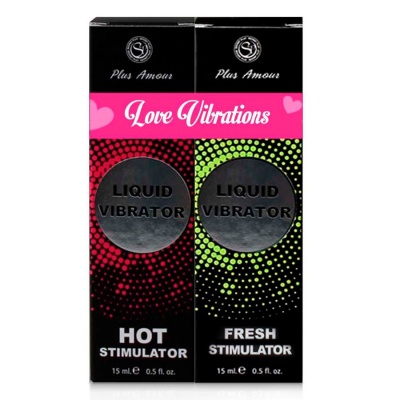GEL LIQUID VIBRATOR LOVE VIBRATIONS 2 X 15ML