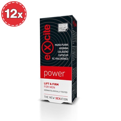 PACK COM 12 GÉIS ESTIMULANTES EXCITE MAN POWER 15ML