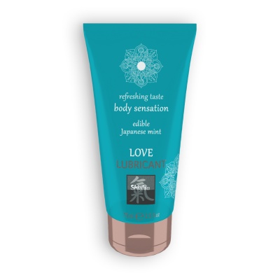 LUBRIFICANTE BEIJÁVEL LOVE LUBRICANT COM SABOR A MENTA JAPONESA SHIATSU? 75ML