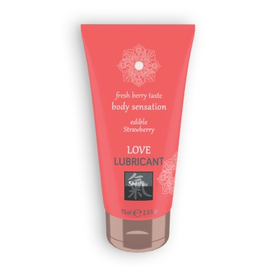 LUBRIFICANTE BEIJÁVEL LOVE LUBRICANT COM SABOR A MORANGO SHIATSU? 75ML