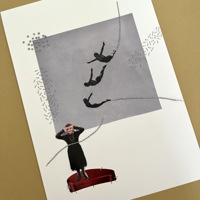 Collage bordada/Embroidered collage #2