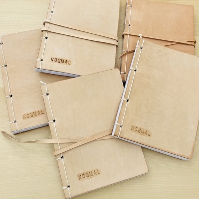 Caderno de pele | Leather notebook