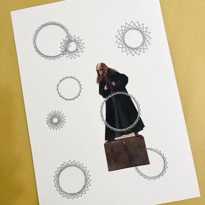 Collage bordada/Embroidered collage #4