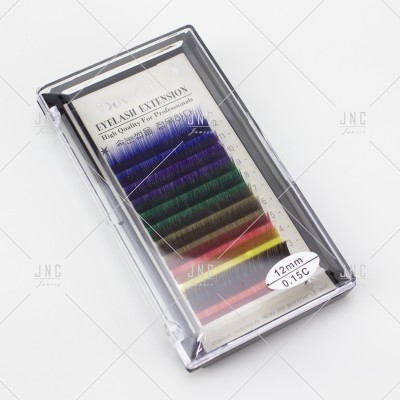 Extensão de Pestanas Coloridas Dovetail - 12mm - 0.15C | Ref.862515