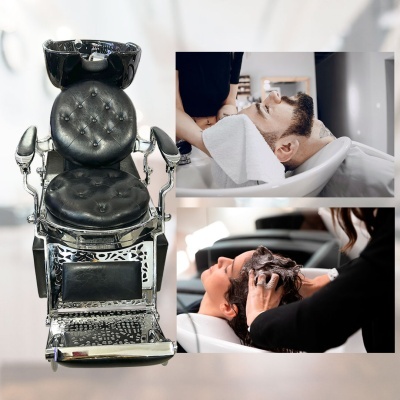 Rampa de Lavagem Barber Cromada | Ref.864117