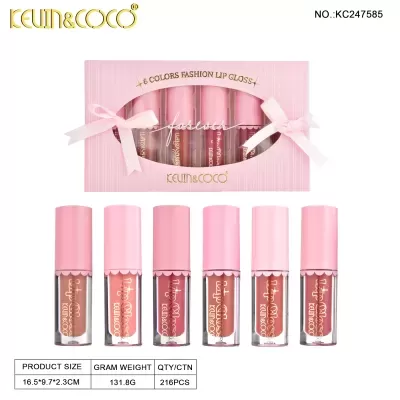 Kevin & Coco - Bowknot Matte Nonsticky Lipgloss - Pack 6 Unidades | Ref.KC247585