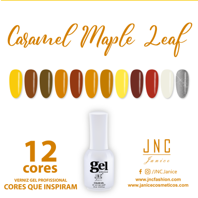 Kit Caramel Maple Leaf (12 unidades) Verniz Gel Professional