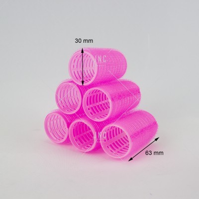 6 Rolos de Cabelo Aderente 30mm | Ref.862141