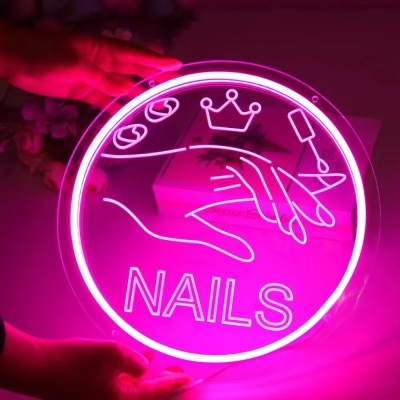 Neon Sign Nails | Ref.864230