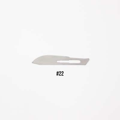 100 Lâminas #22 para Faca Cirúrgica | LFC22