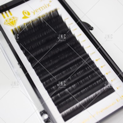 Caixa de pestanas postiços pretos Yemix com vários comprimentos