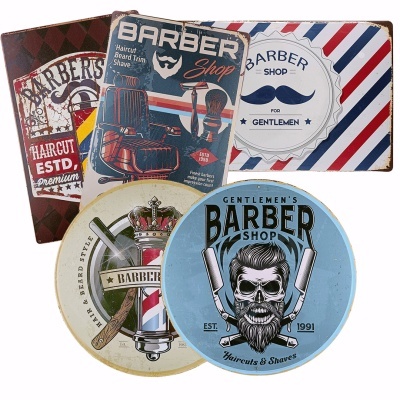 Placas Barbearia