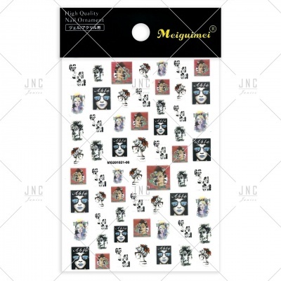 Cartela de Adesivos para Unhas | Ref.MG201021-06