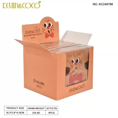 Kevin & Coco - Cookie 11-Color Paleta de Maquiagem - Pack 6 Unidades | Ref.KC248766