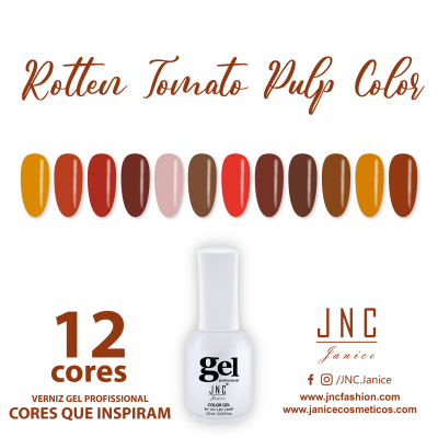 Kit Rotten Tomato Pulp Color (12 unidades) Verniz Gel Professional