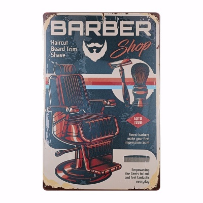 Placa Barbearia #12 - Ref.874012