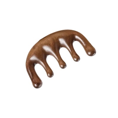 Pente de massagem com dente largo de madeira | Ref.864247