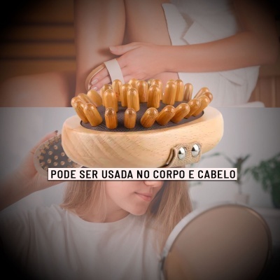 Escova de massagem de madeira | Ref.864248