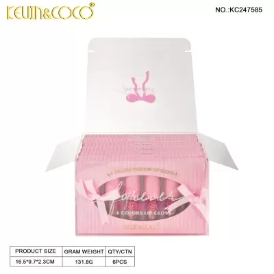 Kevin & Coco - Bowknot Matte Nonsticky Lipgloss - Pack 6 Unidades | Ref.KC247585