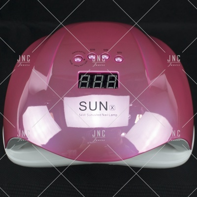 Lâmpada de unhas SUN X rosa com visor digital e botões