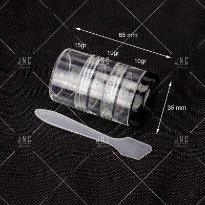 Frasco Particionado 10gr - 10gr - 15gr | Ref.860323
