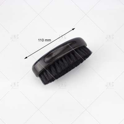 Escova oval preta com cerdas pretas