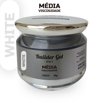 JNC Gel de Construção 3 em 1 - Média - White