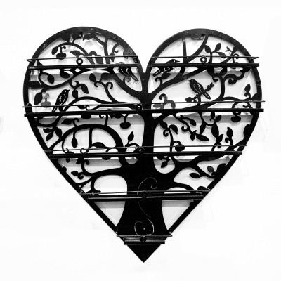 Estante Coração Negro 80cm | Ref.788078N