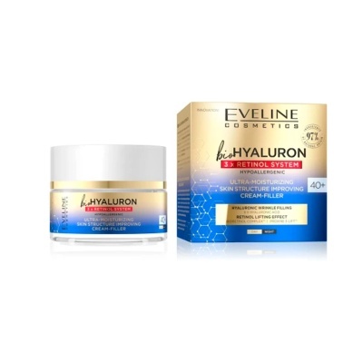 Eveline Cosmetics bioHyaluron 3xRetinol System Cream 40+ 50ml | Ref.026051