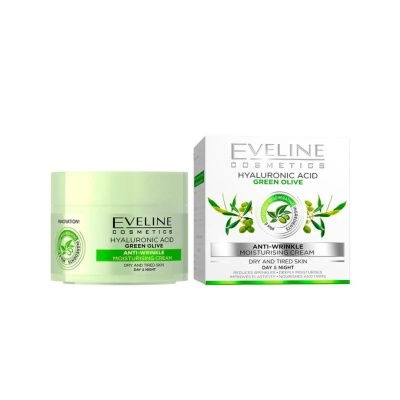 Eveline Cosmetics Hyaluronic Acid Green Olive Cream 50ml | Ref.912289