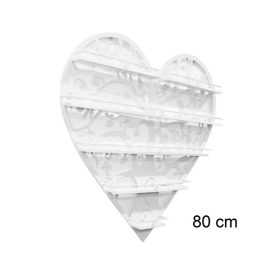 Estante Coração Branco 80cm | Ref.788078B