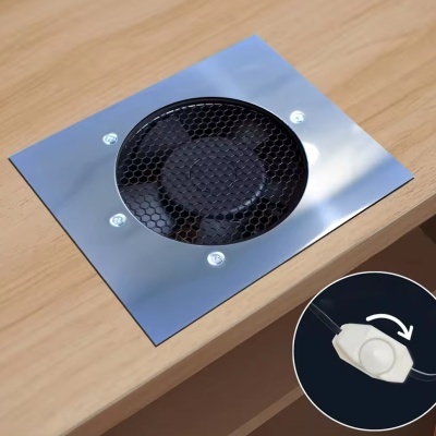 Aspirador de Pó de Unhas para Mesa Prata - 80W | Ref.863250