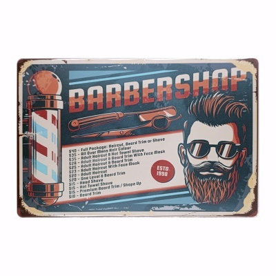 Placa Barbearia #31 - Ref.874031