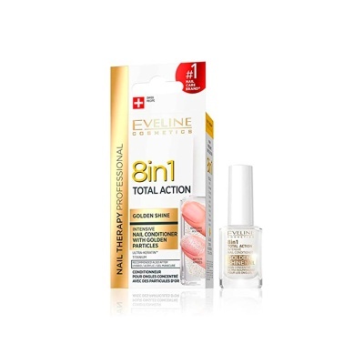 Eveline Cosmetics Nail Therapy Conditioner 8in1 Golden Shine 12ml | Ref.972436