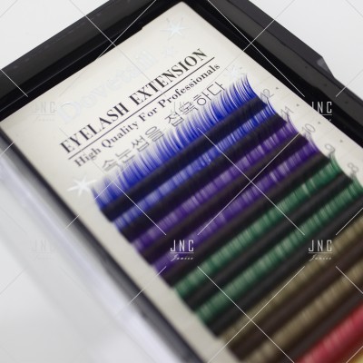 Extensão de Pestanas Coloridas Dovetail - 10mm - 0.15D | Ref.862517