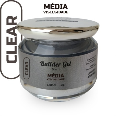 JNC Gel de Construção 3 em 1 - Média - Clear