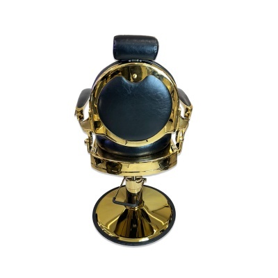 Cadeira de Barbeiro - Dourada Cromada | Ref.864112