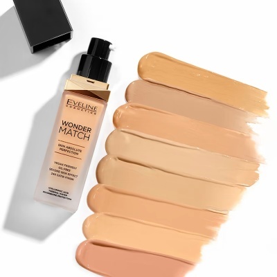 Eveline Cosmetics Wonder Match Base Líquida Com Ácido Hialurónico