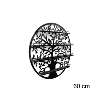 Estante Círculo Preto 60cm | Ref.788081B