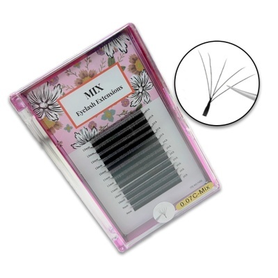 Extensão de Pestanas mix | 0.07C 9-13mm | Ref.864152