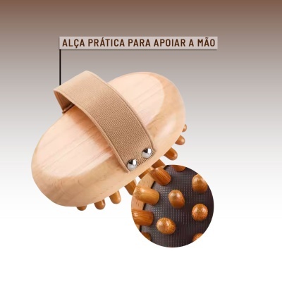 Escova de massagem de madeira | Ref.864248