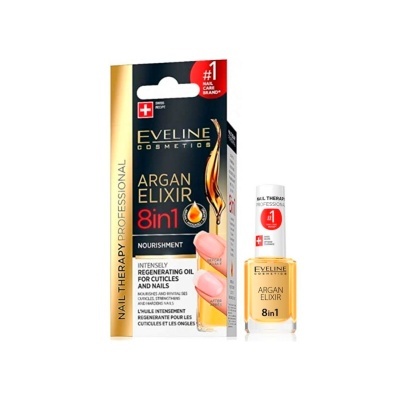 Eveline Cosmetics Nail Therapy Conditioner Professional Argan Elixir 12ml | Ref.900729
