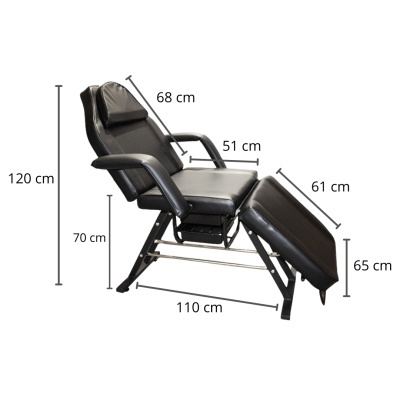 Marquesa Tripartida Preta | Ref.864198