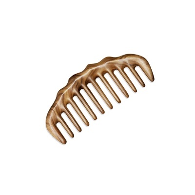 Pente de massagem com dente largo de madeira | Ref.864245