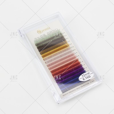 Extensão de Pestanas Coloridas Eyemix - 12mm - 0.10D | Ref.862512