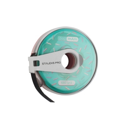 Rolo de refil descartável papmAm em bobina de plástico Bobbinail Staleks Pro Expert (100 Grit) | Ref.ATC-100