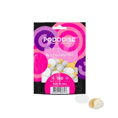 Almofadas De Recarga Brancas Para Disco PODODISC STALEKS PRO M (50 Peças) | Ref.065592