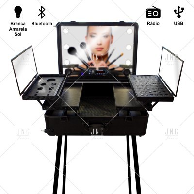 Maleta Maquilhagem Camarim Profissional | Bluetooth - USB - Rádio | Ref.861315