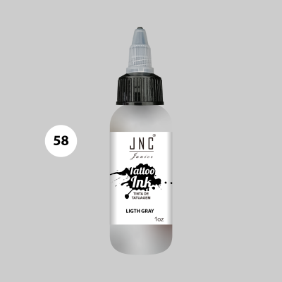 Frasco de tinta para tatuagem JNC Light Gray 1oz